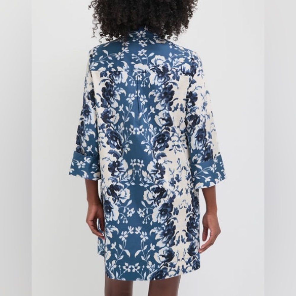 TUCKERNUCK Indigo Reflection Stretch Cotton Megan Dress - Picture 4 of 10